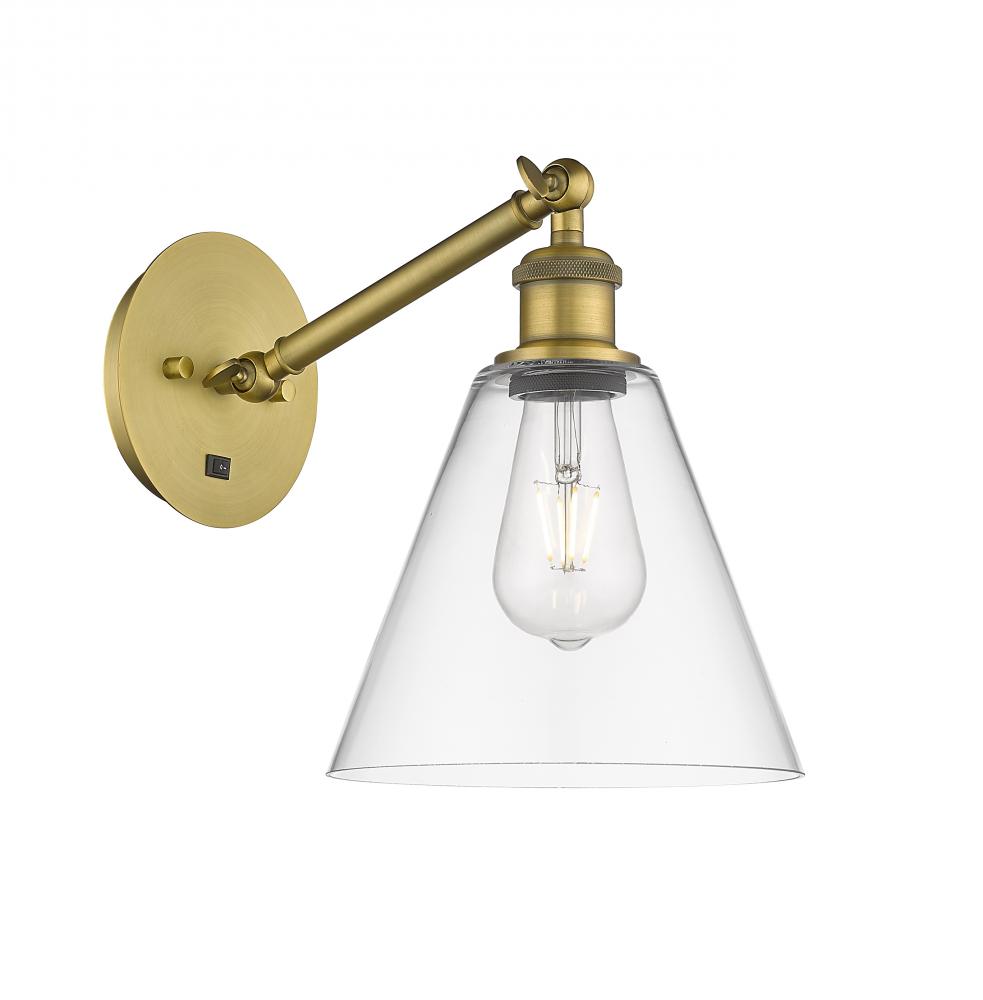 Berkshire - 1 Light - 8 inch - Brushed Brass - Adjustable Sconce