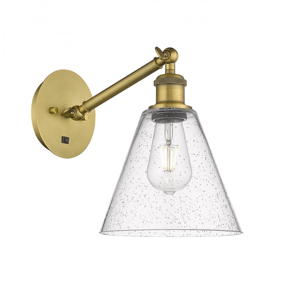 Berkshire - 1 Light - 8 inch - Brushed Brass - Adjustable Sconce