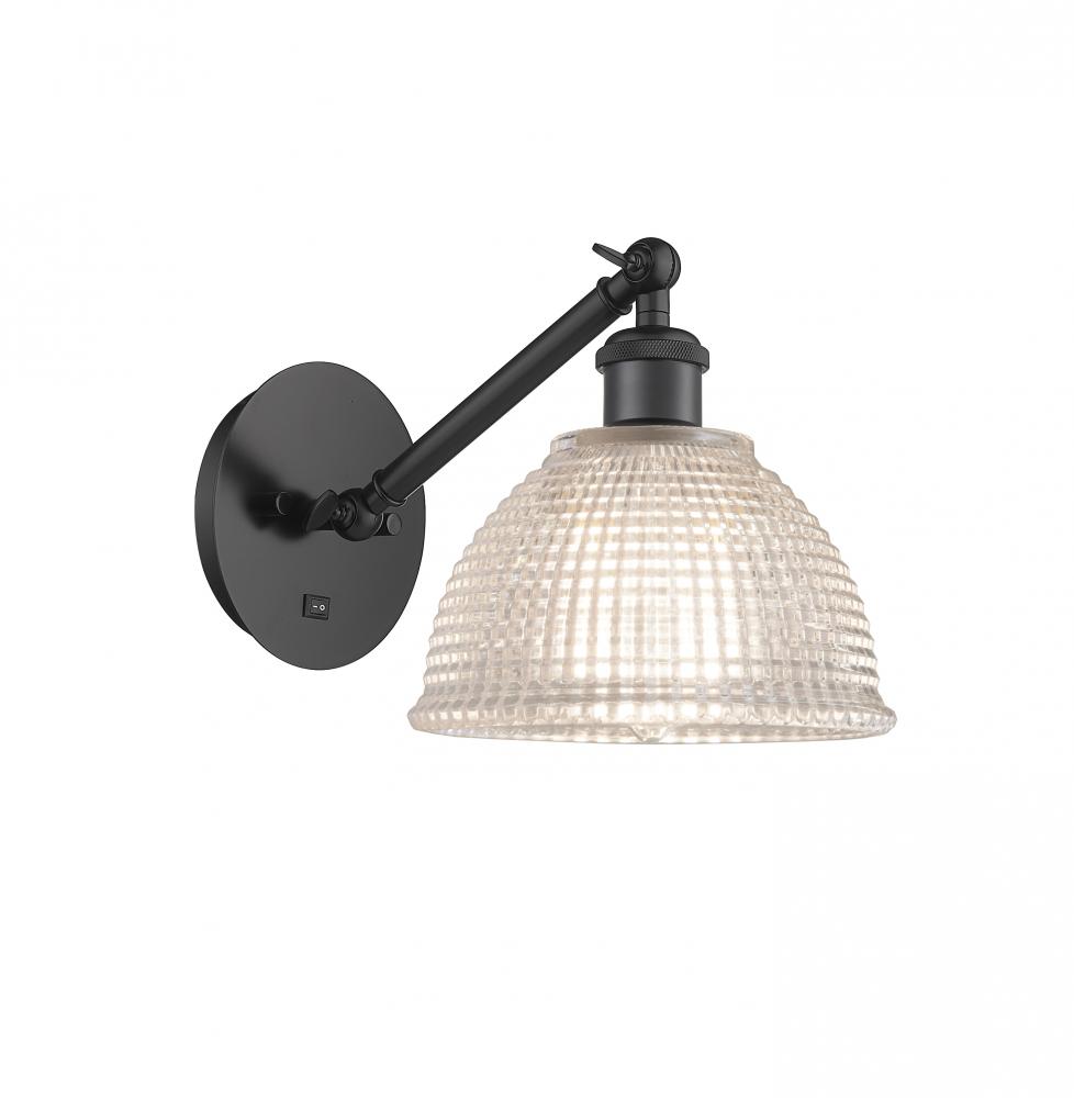 Arietta - 1 Light - 8 inch - Matte Black - Adjustable Sconce