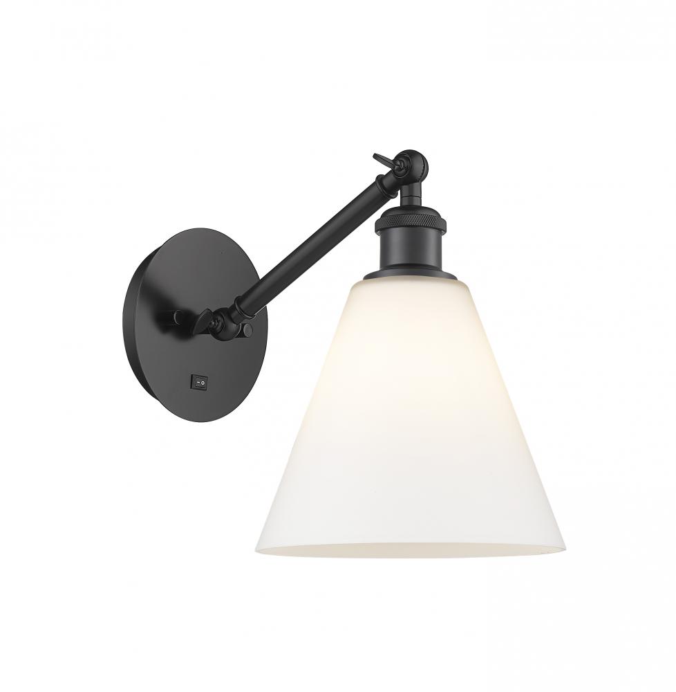 Berkshire - 1 Light - 8 inch - Matte Black - Adjustable Sconce