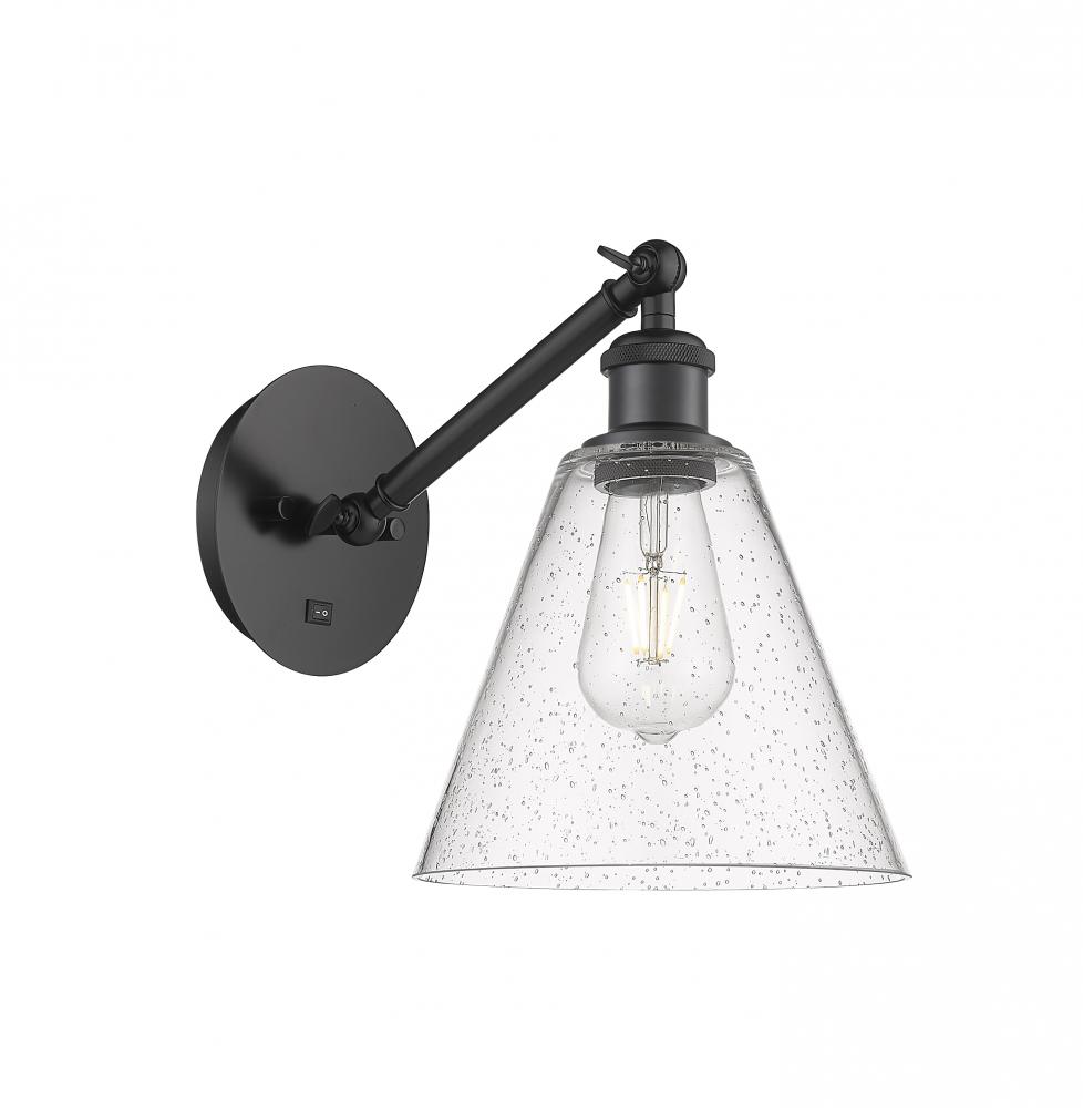 Berkshire - 1 Light - 8 inch - Matte Black - Adjustable Sconce