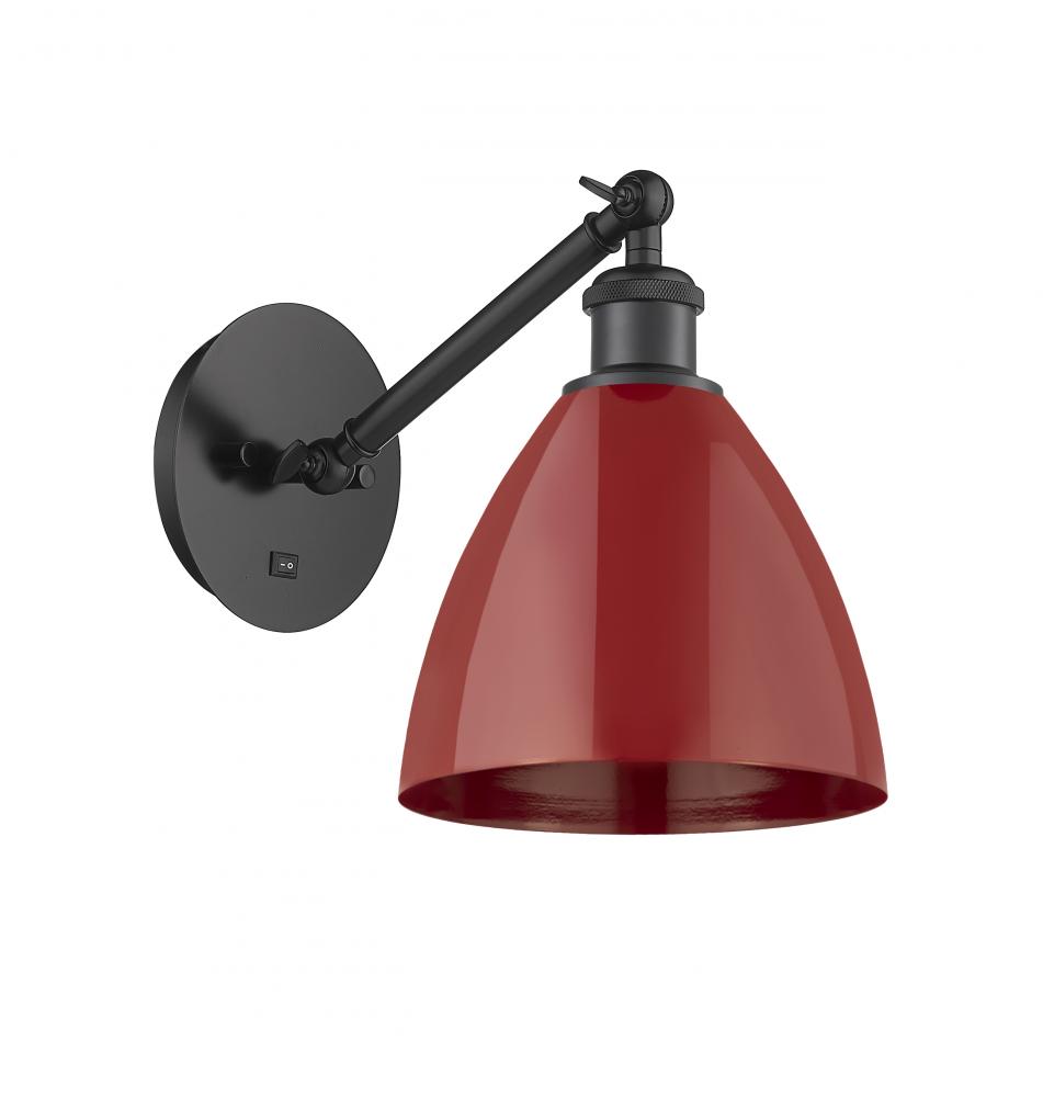 Plymouth - 1 Light - 8 inch - Matte Black - Adjustable Sconce