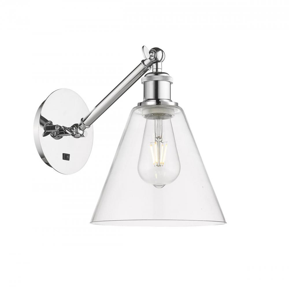 Berkshire - 1 Light - 8 inch - Polished Chrome - Adjustable Sconce