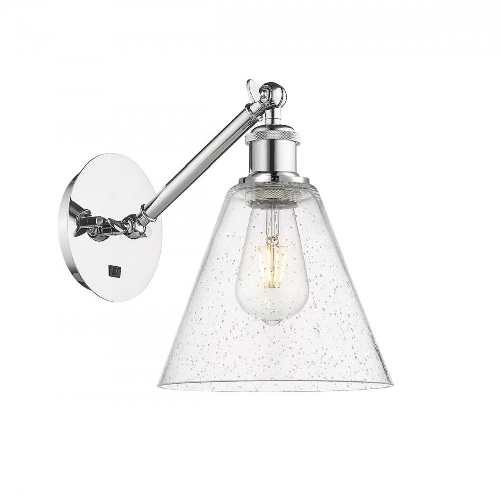Berkshire - 1 Light - 8 inch - Polished Chrome - Adjustable Sconce