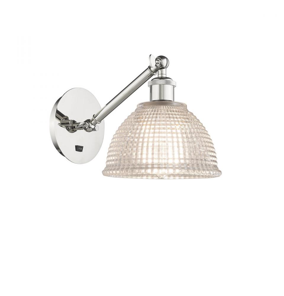 Arietta - 1 Light - 8 inch - Polished Nickel - Adjustable Sconce