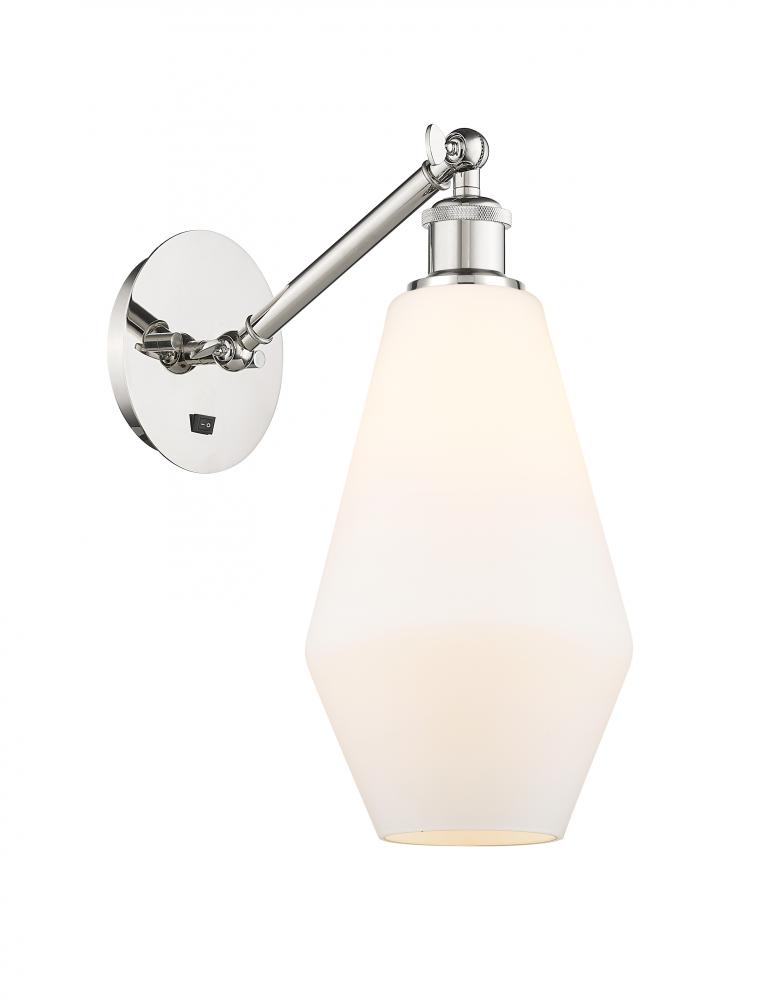 Cindyrella - 1 Light - 7 inch - Polished Nickel - Adjustable Sconce