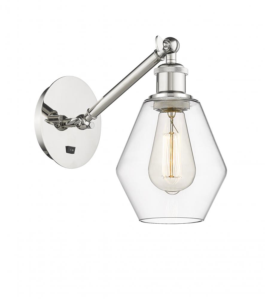 Cindyrella - 1 Light - 6 inch - Polished Nickel - Adjustable Sconce