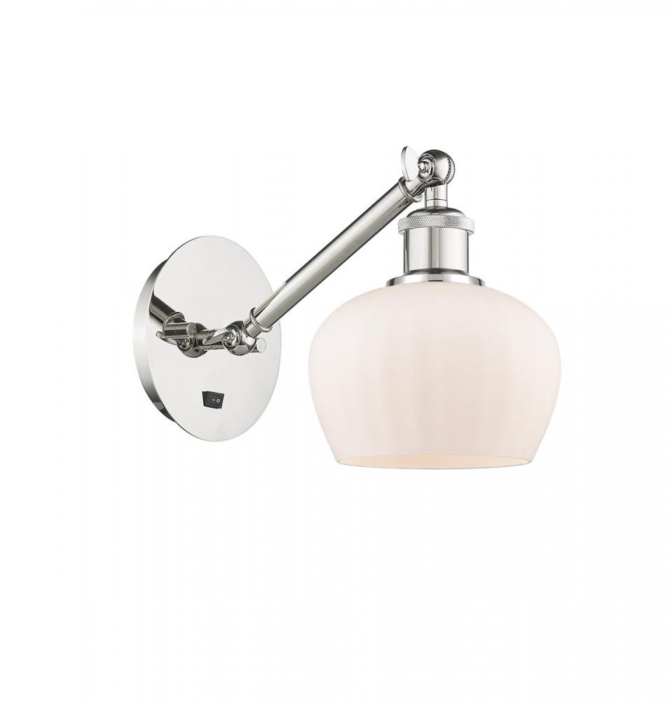 Fenton - 1 Light - 7 inch - Polished Nickel - Adjustable Sconce