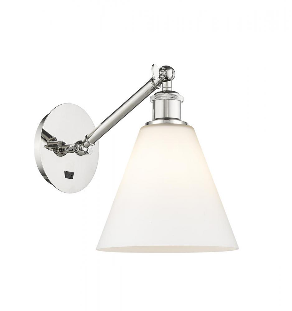 Berkshire - 1 Light - 8 inch - Polished Nickel - Adjustable Sconce