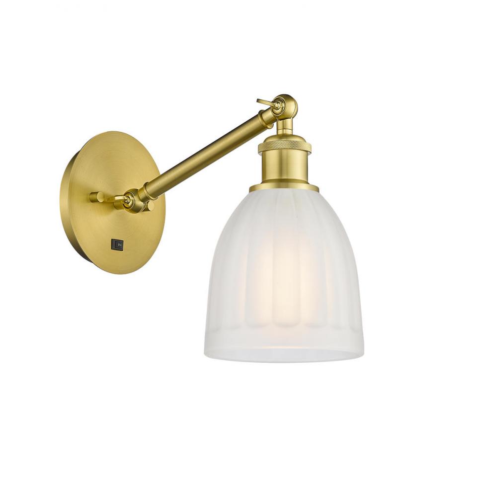 Brookfield - 1 Light - 6 inch - Satin Gold - Adjustable Sconce