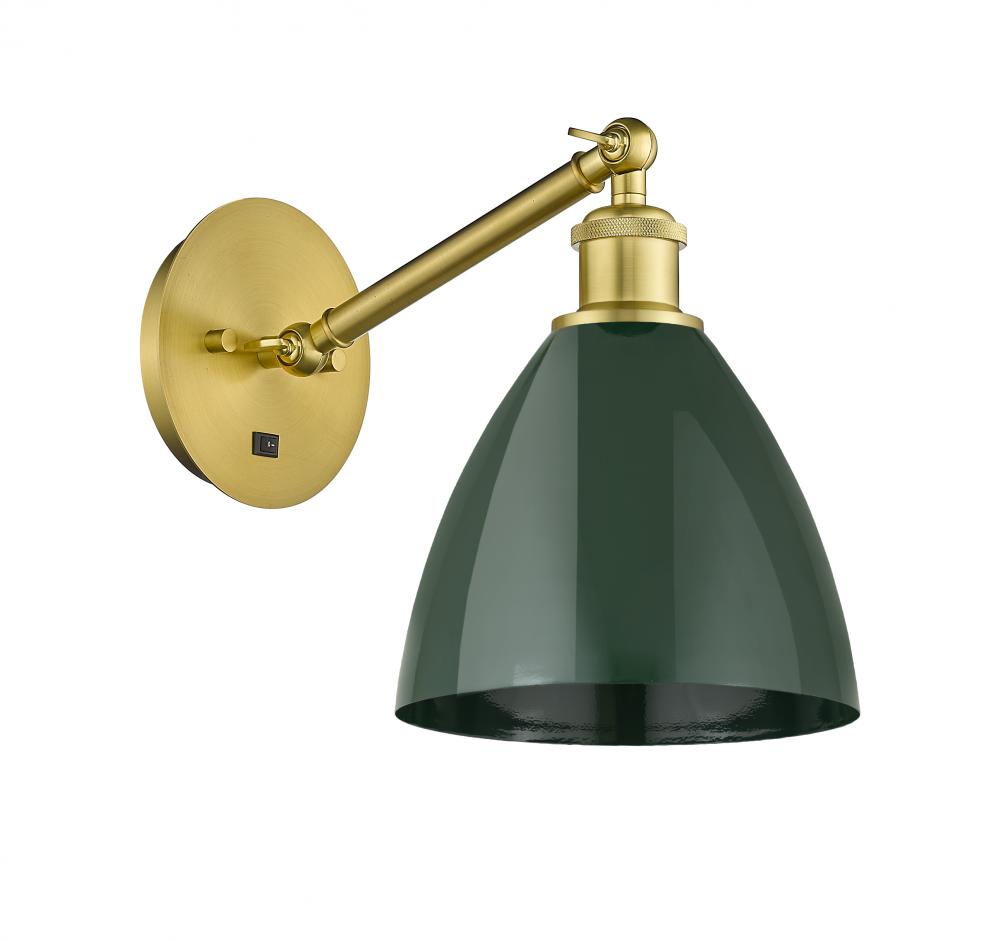 Plymouth - 1 Light - 8 inch - Satin Gold - Adjustable Sconce