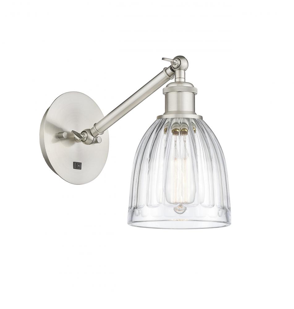 Brookfield - 1 Light - 6 inch - Brushed Satin Nickel - Adjustable Sconce