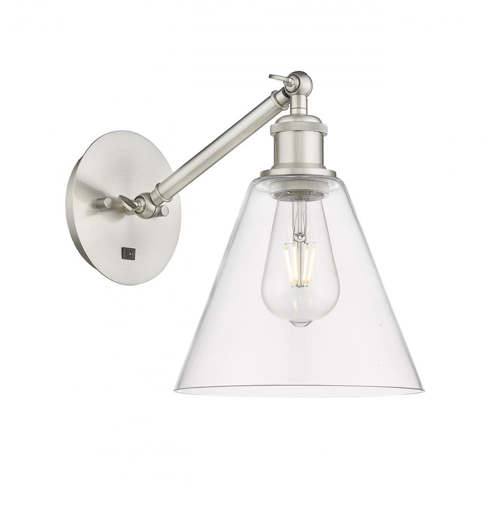 Berkshire - 1 Light - 8 inch - Brushed Satin Nickel - Adjustable Sconce