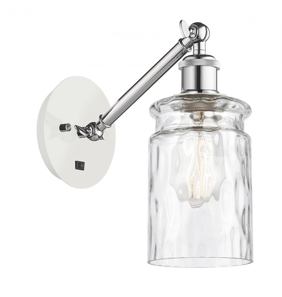 Candor - 1 Light - 5 inch - White Polished Chrome - Adjustable Sconce