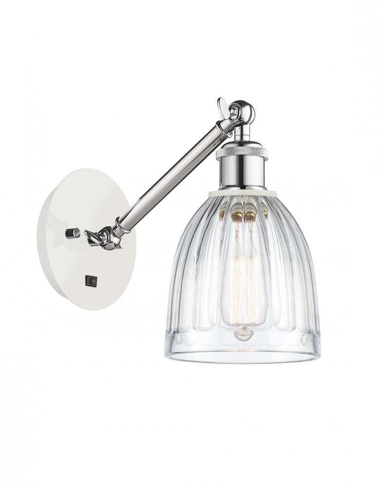Brookfield - 1 Light - 6 inch - White Polished Chrome - Adjustable Sconce