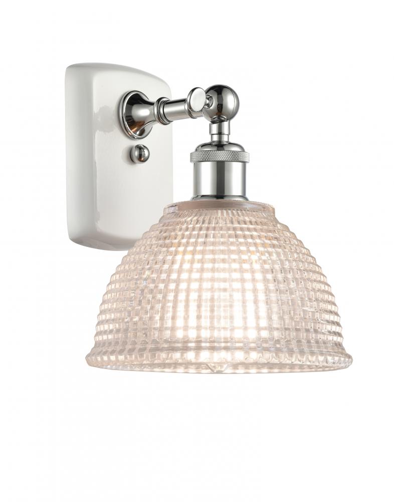 Arietta - 1 Light - 8 inch - White Polished Chrome - Sconce