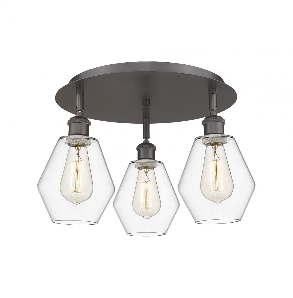 Cindyrella - 3 Light - 18 inch - Oil Rubbed Bronze - Flush Mount