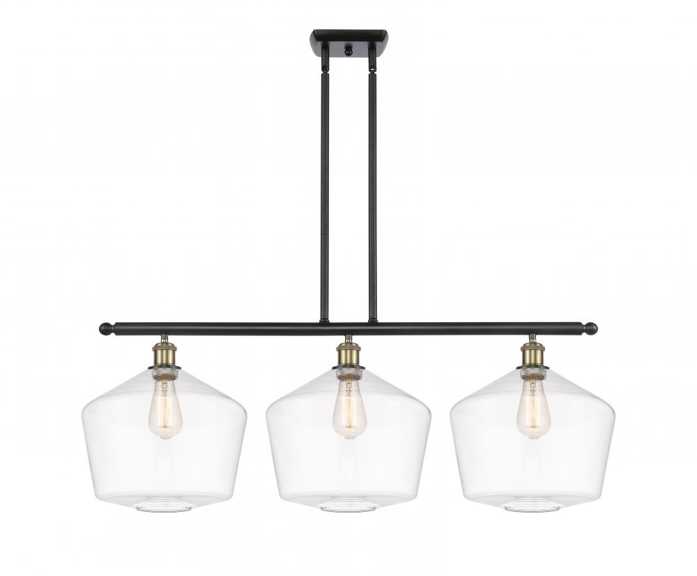 Cindyrella - 3 Light - 39 inch - Black Antique Brass - Cord hung - Island Light