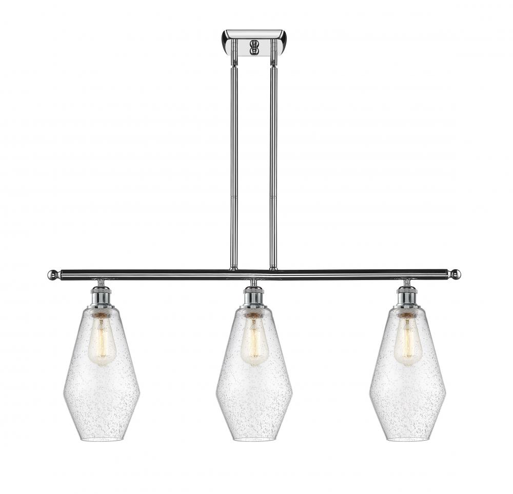 Cindyrella - 3 Light - 36 inch - Polished Chrome - Cord hung - Island Light