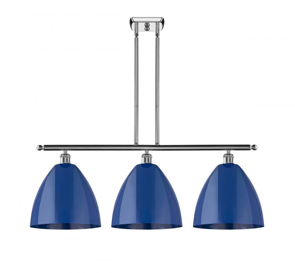 Plymouth - 3 Light - 39 inch - Polished Chrome - Cord hung - Island Light
