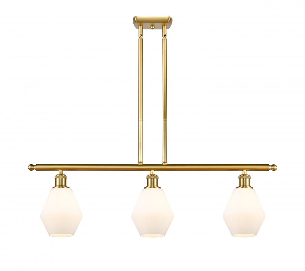 Cindyrella - 3 Light - 36 inch - Satin Gold - Cord hung - Island Light