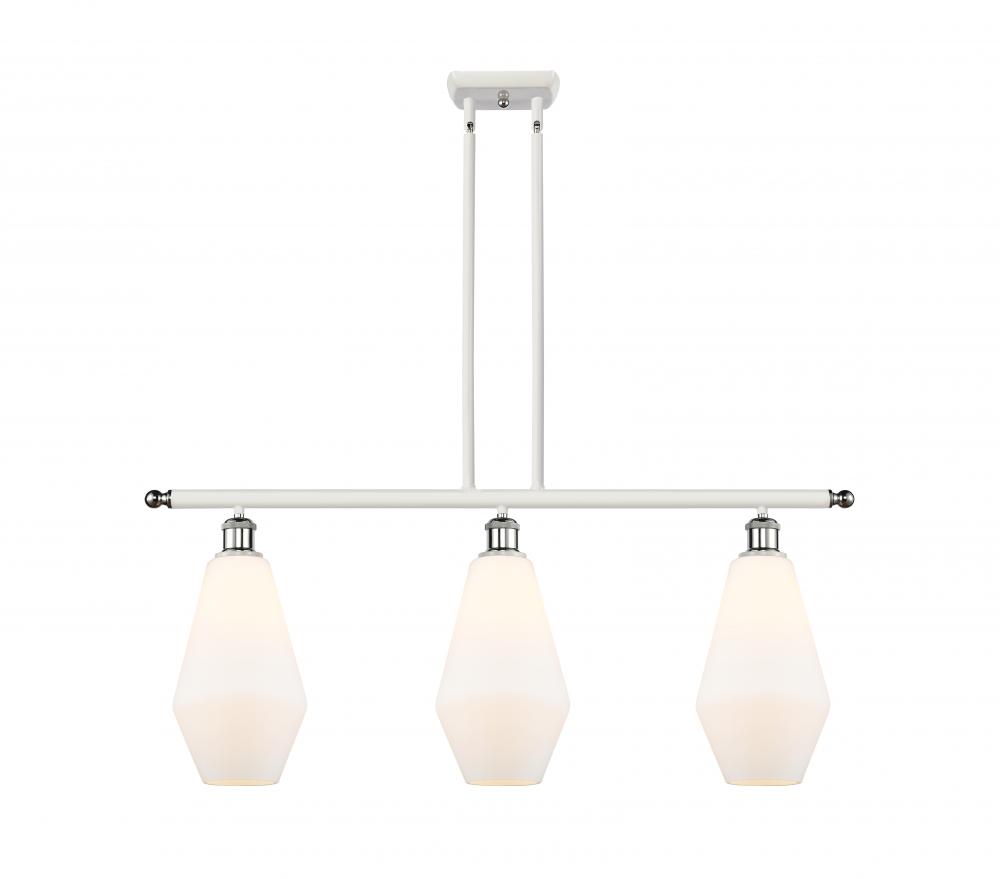 Cindyrella - 3 Light - 36 inch - White Polished Chrome - Cord hung - Island Light
