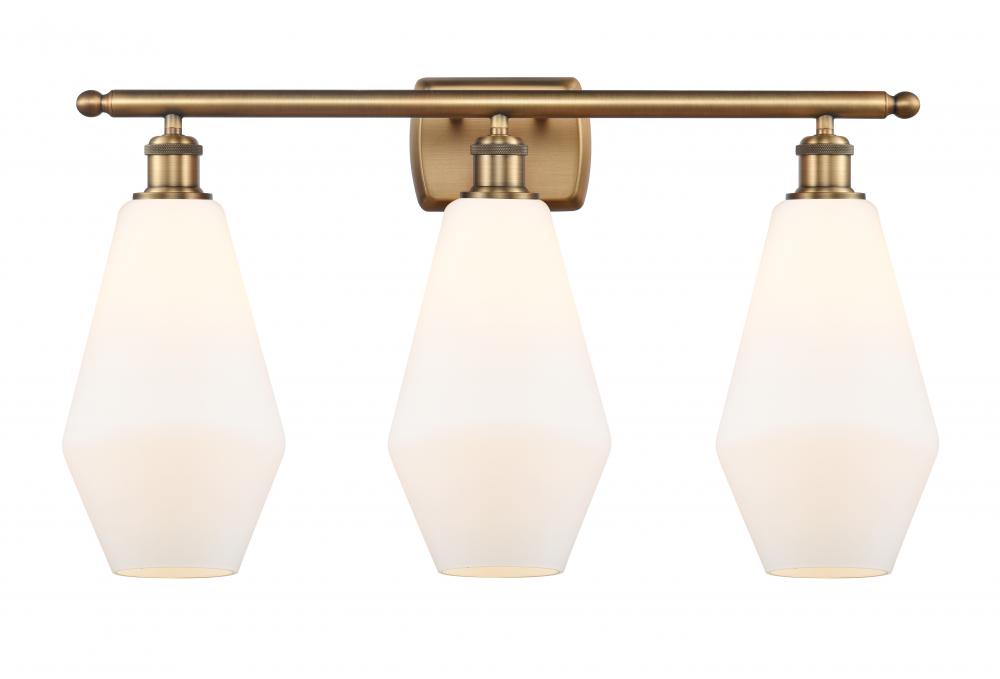 Cindyrella - 3 Light - 27 inch - Brushed Brass - Bath Vanity Light