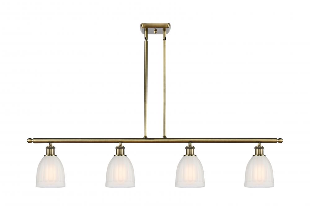 Brookfield - 4 Light - 48 inch - Antique Brass - Cord hung - Island Light