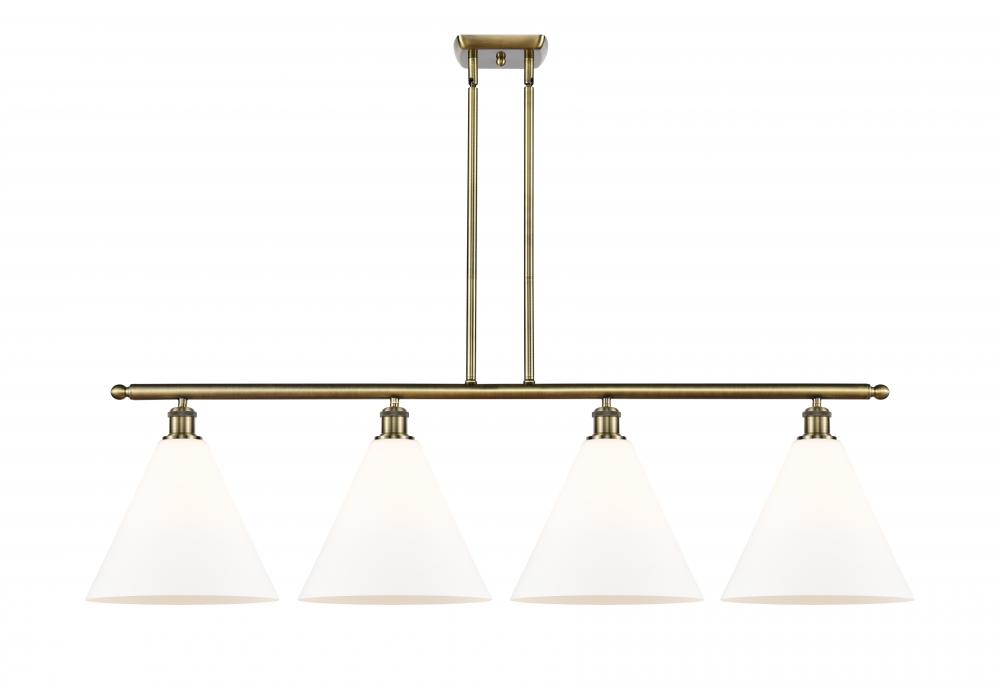 Berkshire - 4 Light - 50 inch - Antique Brass - Cord hung - Island Light