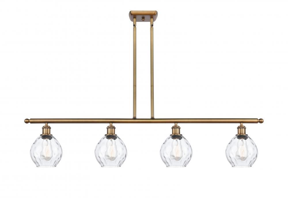 Waverly - 4 Light - 48 inch - Brushed Brass - Cord hung - Island Light