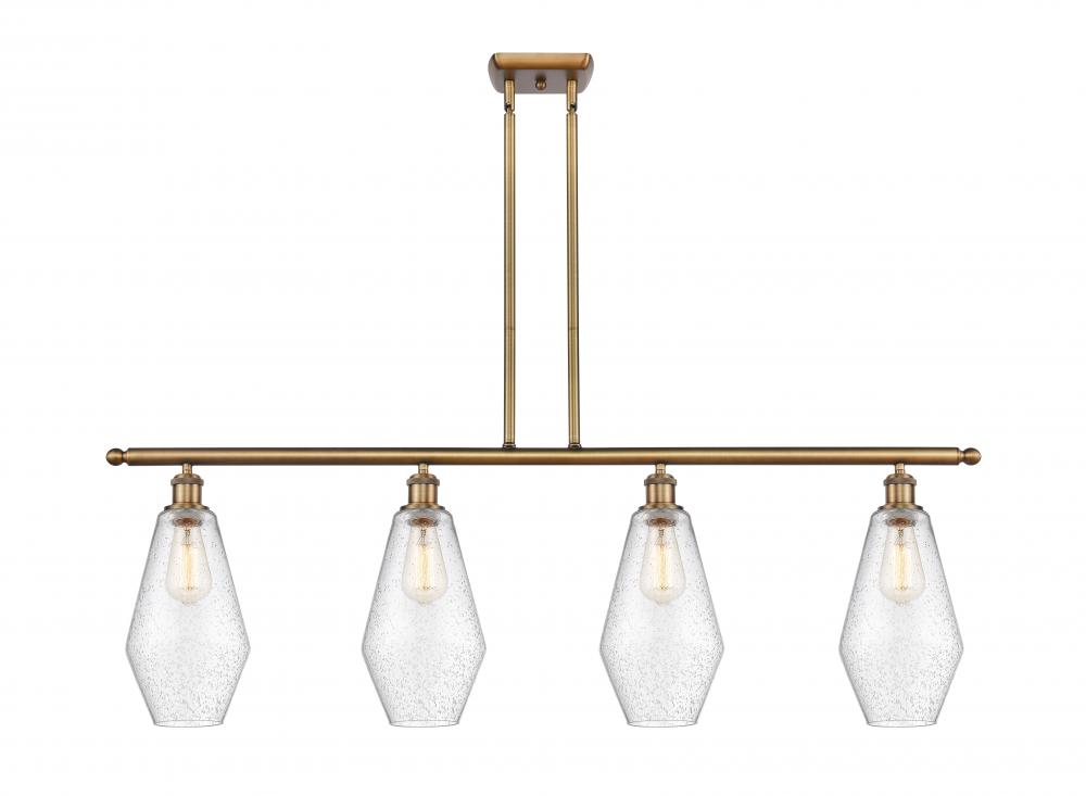 Cindyrella - 4 Light - 48 inch - Brushed Brass - Cord hung - Island Light