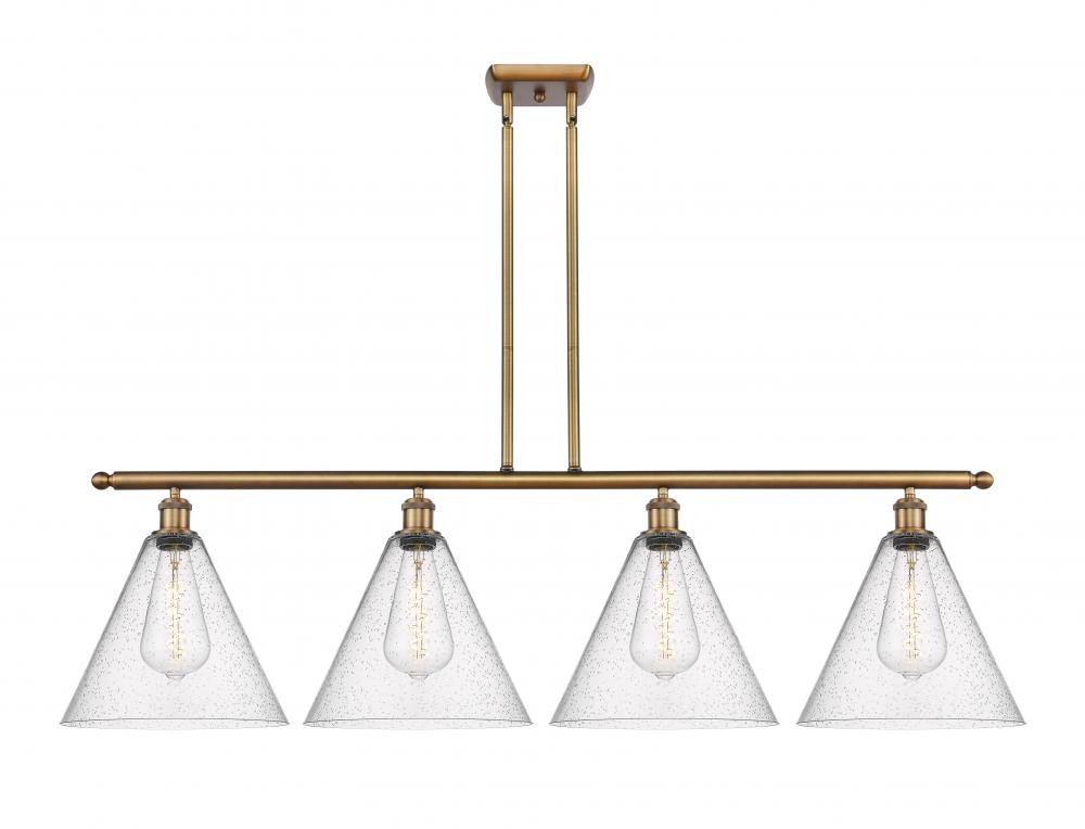 Berkshire - 4 Light - 50 inch - Brushed Brass - Cord hung - Island Light