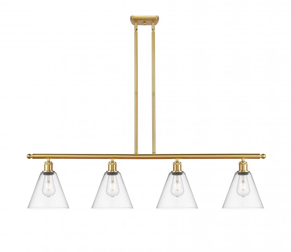 Berkshire - 4 Light - 48 inch - Satin Gold - Cord hung - Island Light
