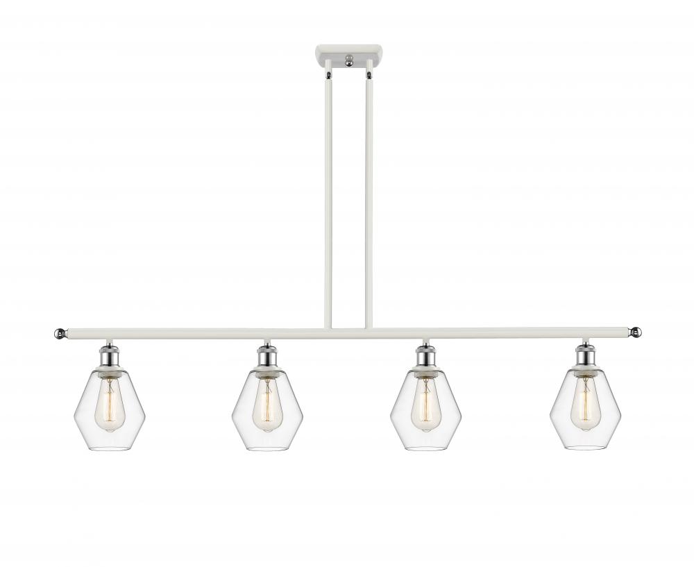 Cindyrella - 4 Light - 48 inch - White Polished Chrome - Cord hung - Island Light