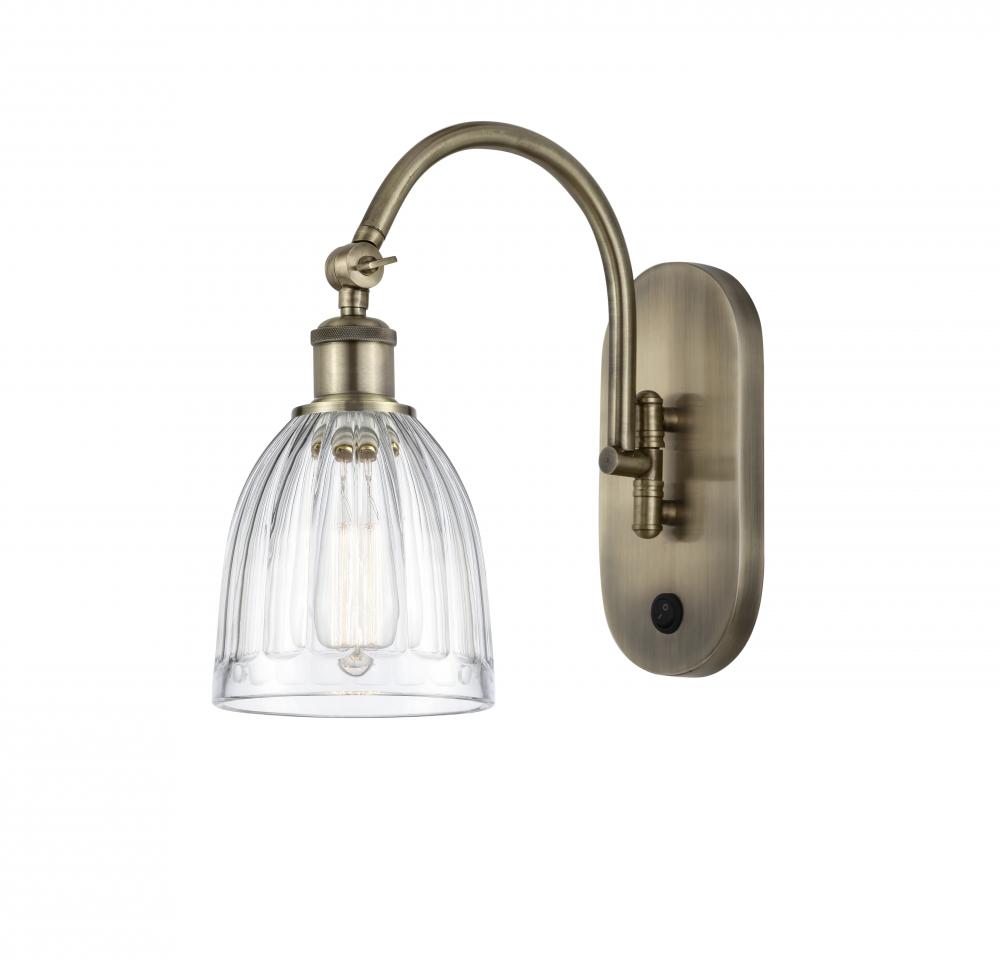 Brookfield - 1 Light - 6 inch - Antique Brass - Adjustable Swing Arm