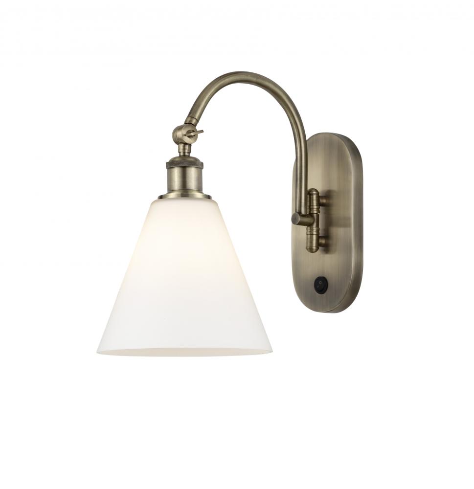 Berkshire - 1 Light - 8 inch - Antique Brass - Adjustable Swing Arm