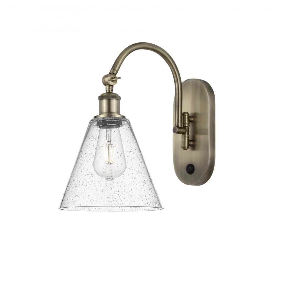 Berkshire - 1 Light - 8 inch - Antique Brass - Adjustable Swing Arm