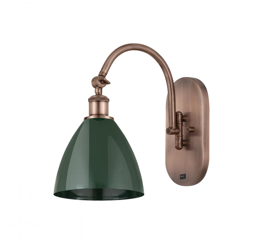 Plymouth - 1 Light - 8 inch - Antique Copper - Adjustable Swing Arm