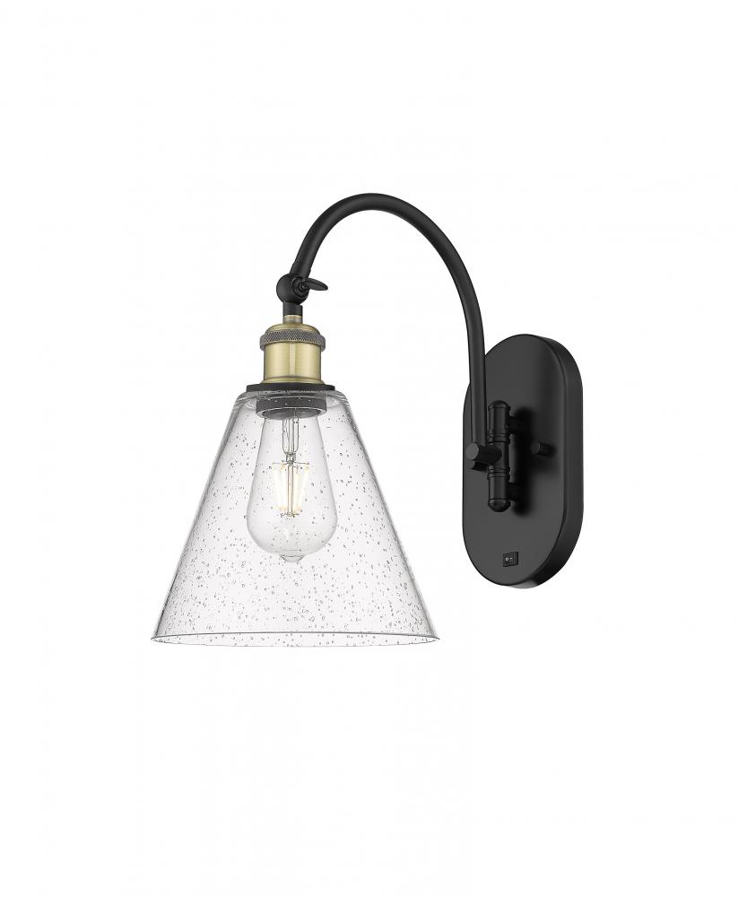 Berkshire - 1 Light - 8 inch - Black Antique Brass - Adjustable Swing Arm