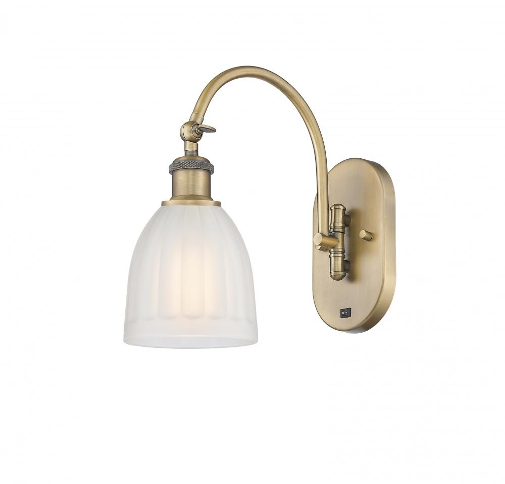 Brookfield - 1 Light - 6 inch - Brushed Brass - Adjustable Swing Arm