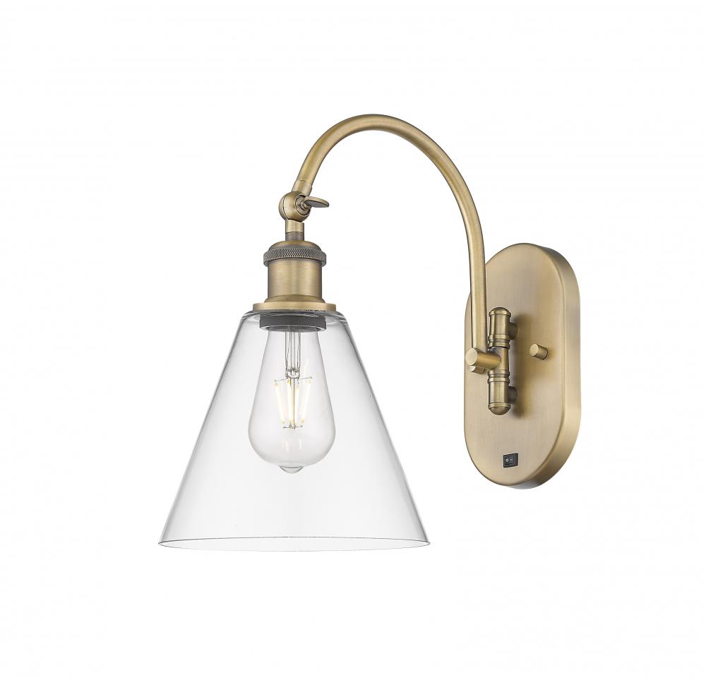 Berkshire - 1 Light - 8 inch - Brushed Brass - Adjustable Swing Arm