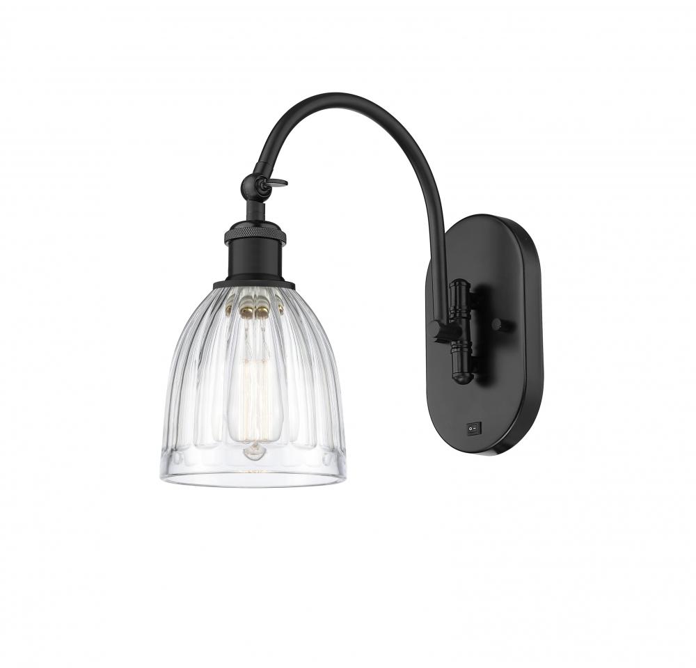 Brookfield - 1 Light - 6 inch - Matte Black - Adjustable Swing Arm