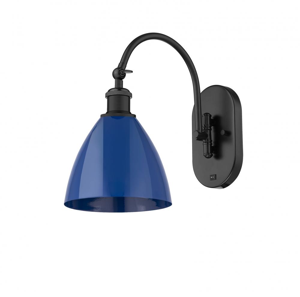 Plymouth - 1 Light - 8 inch - Matte Black - Adjustable Swing Arm
