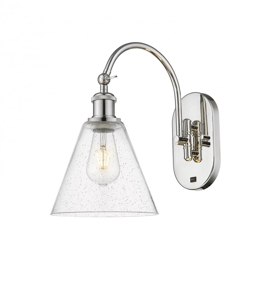 Berkshire - 1 Light - 8 inch - Polished Nickel - Adjustable Swing Arm
