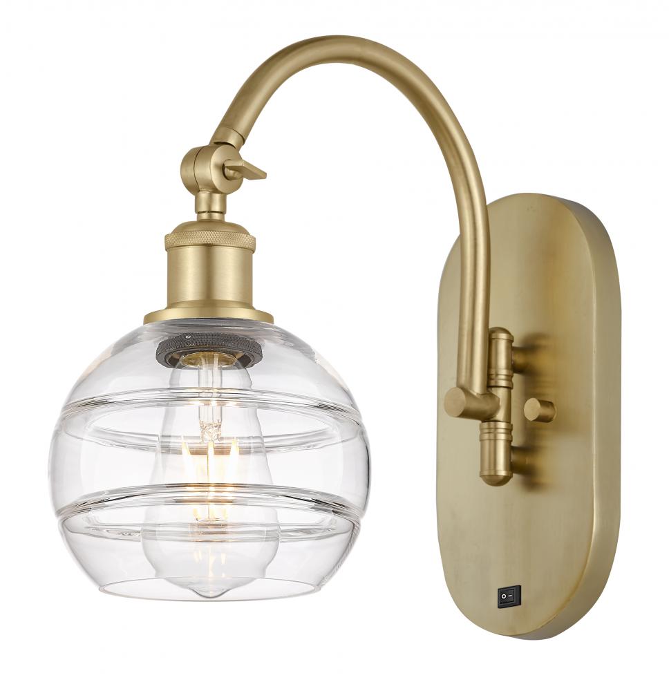 Rochester - 1 Light - 6 inch - Satin Gold - Adjustable Swing Arm