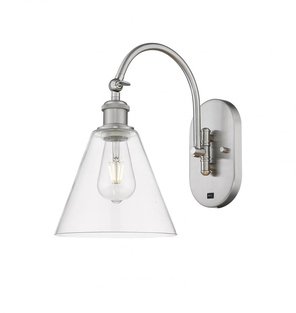 Berkshire - 1 Light - 8 inch - Brushed Satin Nickel - Adjustable Swing Arm