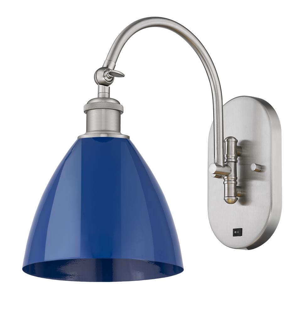 Plymouth - 1 Light - 8 inch - Brushed Satin Nickel - Adjustable Swing Arm