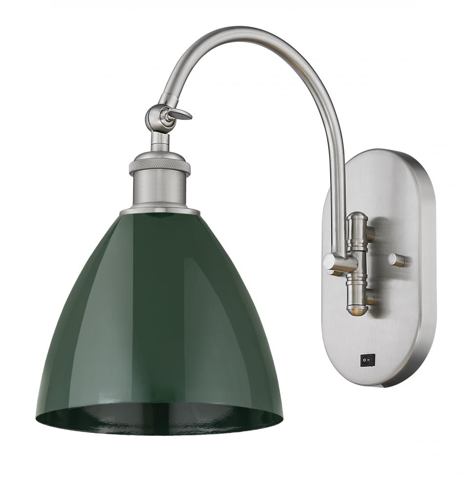 Plymouth - 1 Light - 8 inch - Brushed Satin Nickel - Adjustable Swing Arm