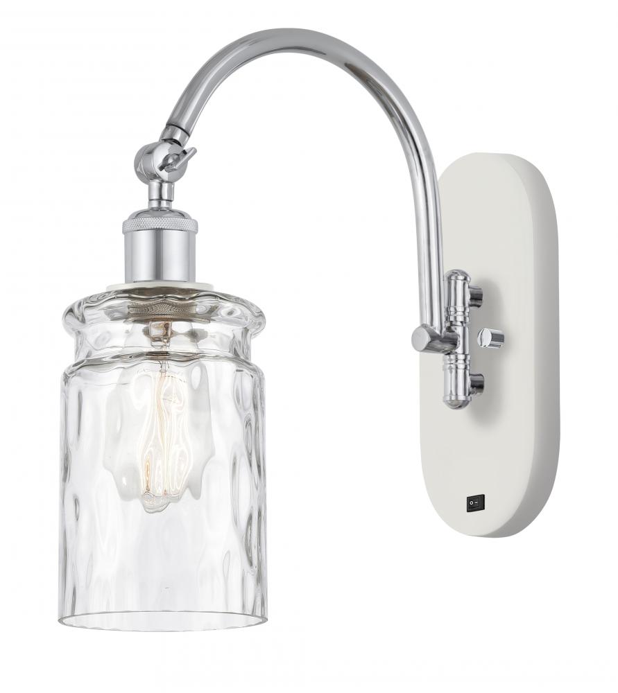 Candor - 1 Light - 5 inch - White Polished Chrome - Adjustable Swing Arm