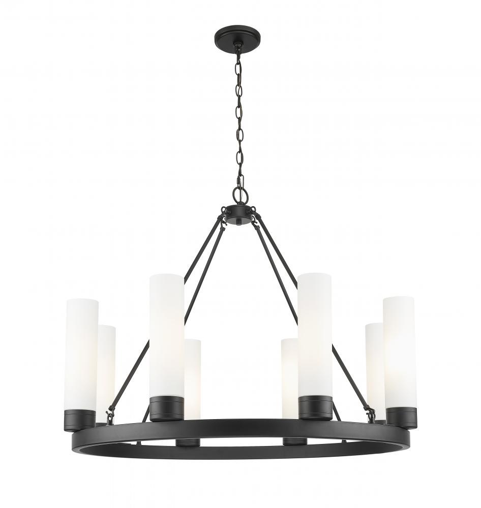 Boreas - 6 Light - 36 inch - Matte Black - Chandelier